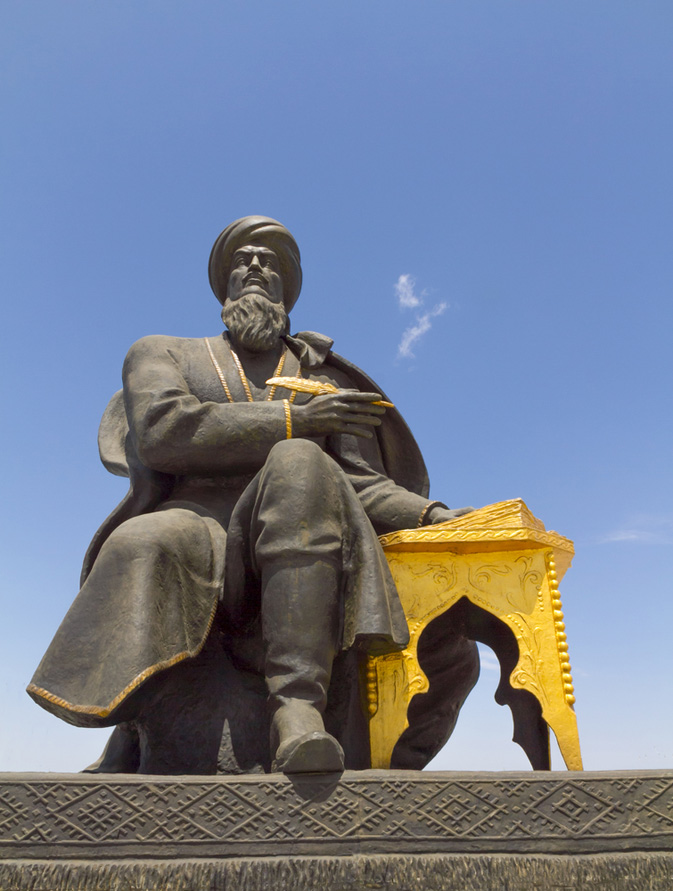 Statue of Magtymguly in Ashgabat