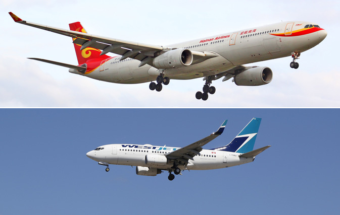 WestJet, Hainan Airlines sign codeshare agreement