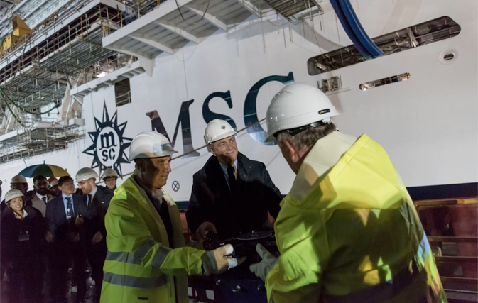 MSC Cruises floats out new Seaside ship, on track to debut next year