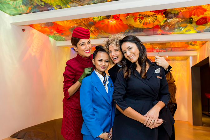 Brand Ambassadors: Alitalia, KLM, Air France & Delta (from left to right)