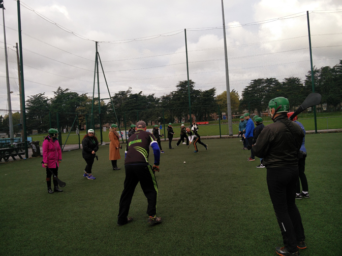 The agents enjoying the Gaelic Games Experience 