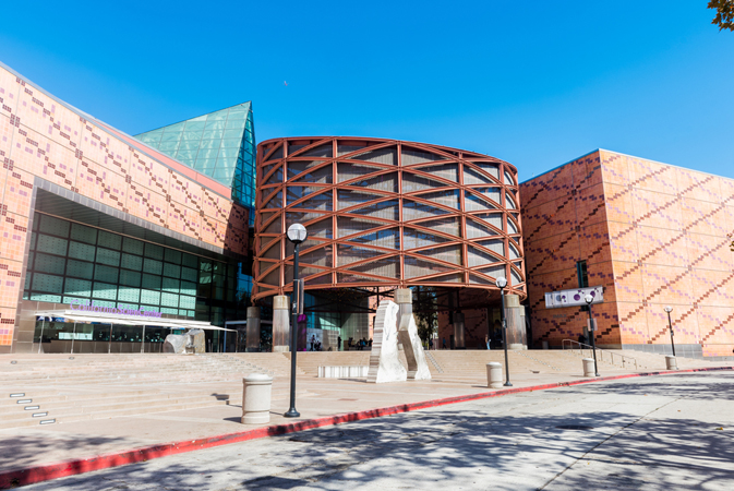 The California Science Center museum located in Exposition Park, Los Angeles