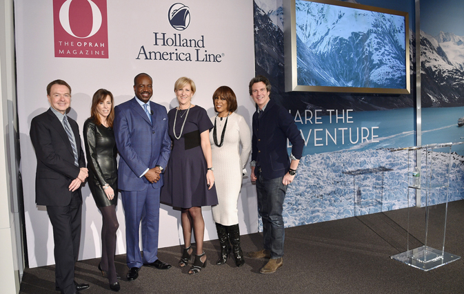 Executives from O, The Oprah Magazine and Holland America Line at the Joseph Theatre in the Hearst Tower in New York City