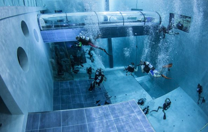 Would you take a dip in the world’s deepest pool?