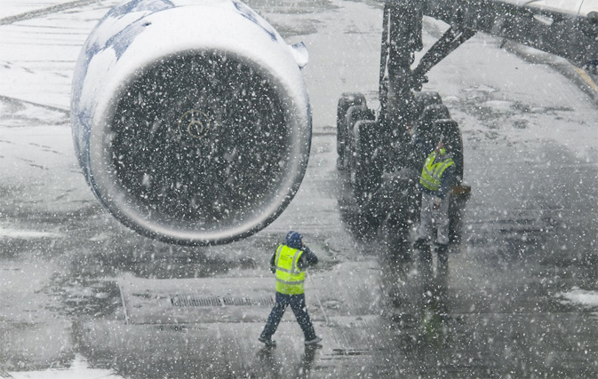 Winter’s back with a vengeance, 100s of flights cancelled