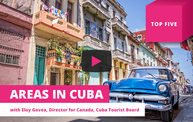 Top five areas for tourists in Cuba