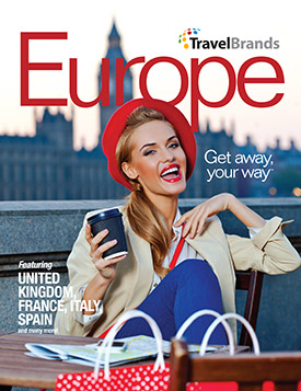 Boutique hotels, show tickets, rental cars with TravelBrands’ Europe brochure 