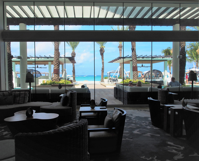 The renovated lobby at The Westin