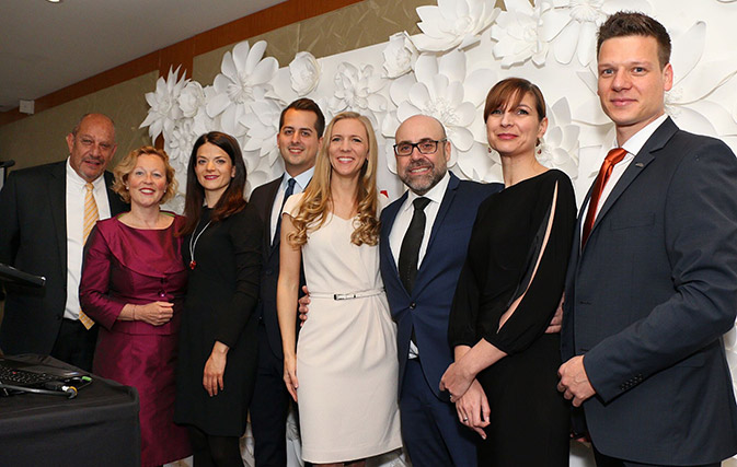 Sherif Sedhom – Austrian Airlines; Elke Bachner – Vienna Tourist Board; Nicole Lindner – Swarovski; Peter Zwickl – Sacher Hotels; Ursula Pusch – Vienna Airport; Armando Mendonca – AMPM; Belina Neumann – Vienna Airport; Klemens Kollenz – Salzburg Tourism