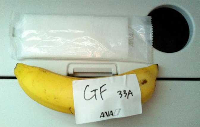Passenger was served a single banana as his gluten-free meal on flight