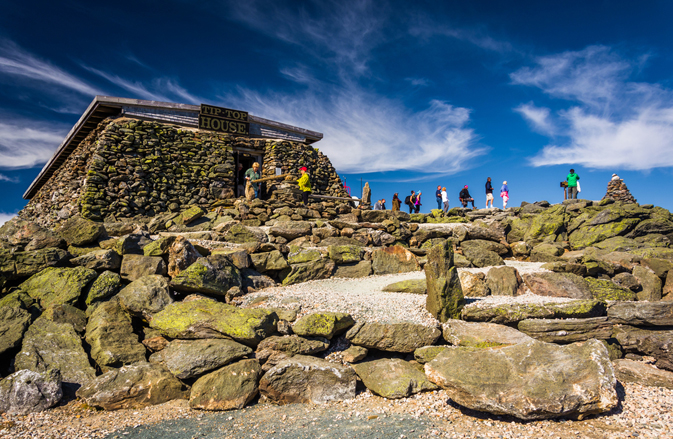 The Tip Top House, on Mount Washington, in the White Mountains of New Hampshire