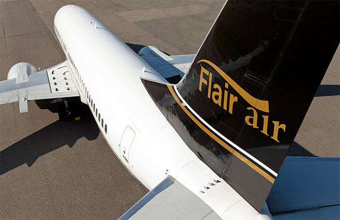 Flair takes off from YVR, YYZ and YLW today