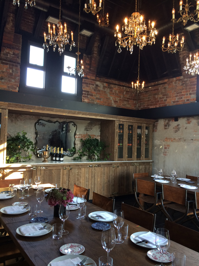 The hotel's private rooftop dining space, one of 4 on-site bar and dining venues