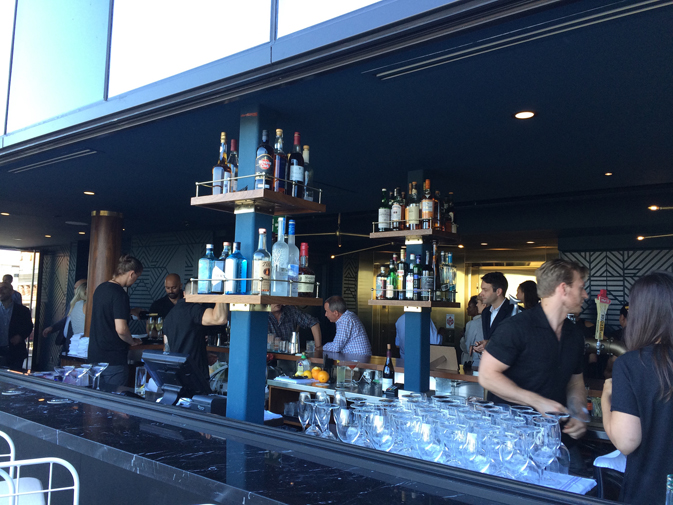 The rooftop bar