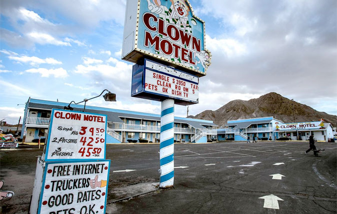 Nevada's infamous creepy clown hotel could be yours