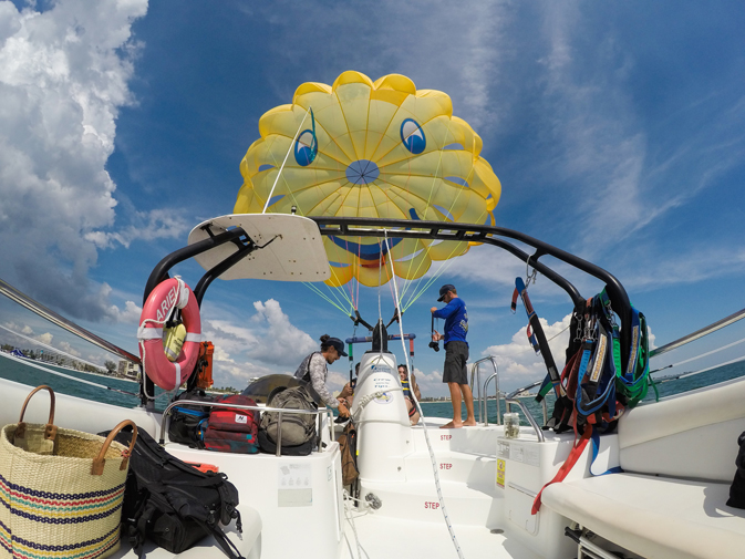 Parasailing at Sirata Beach Resort