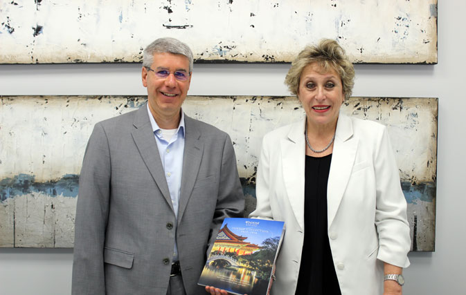 Steven Kona Simao, Vice President of Sales, and Andrea Mendelsohn, Regional Sales Manager, Windstar Cruises