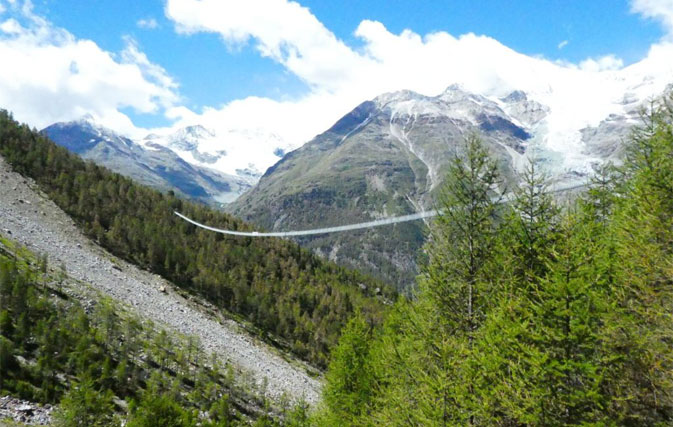 world's longest suspension foot bridge