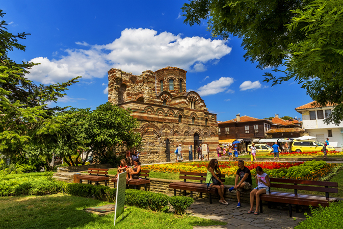 Church of Christ Pantocrator in old town of Nessebar, Bulgaria
