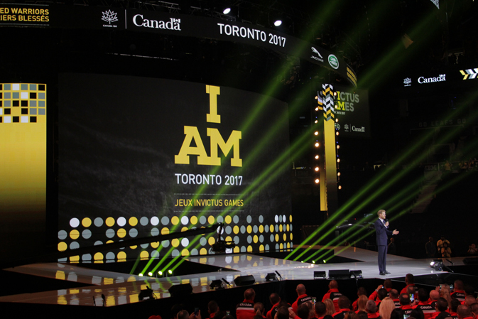 Prince Harry opens the Invictus Games at the Air Canada Centre