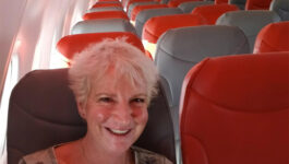 This woman flew like a high roller on a completely empty flight to Greece