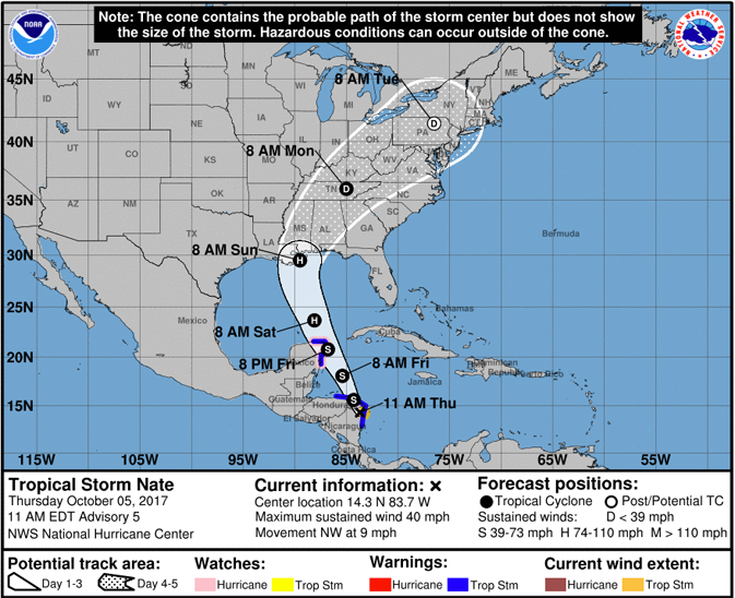 Tropical Storm Nate