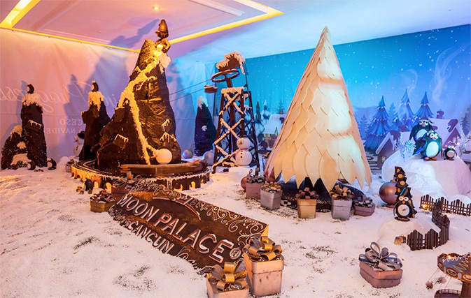 Moon Palace Cancun used an exorbitant amount of chocolate to build a village, and the results are awesome