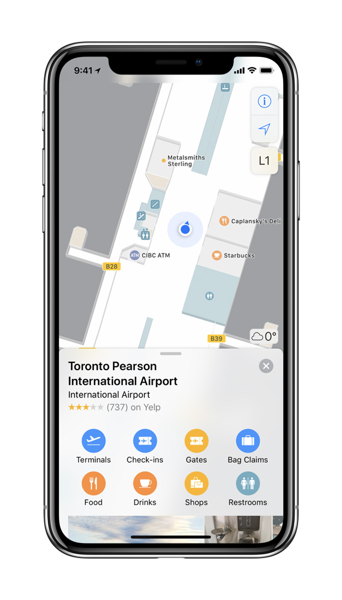 Lost in an airport? Use Apple Maps to find your way