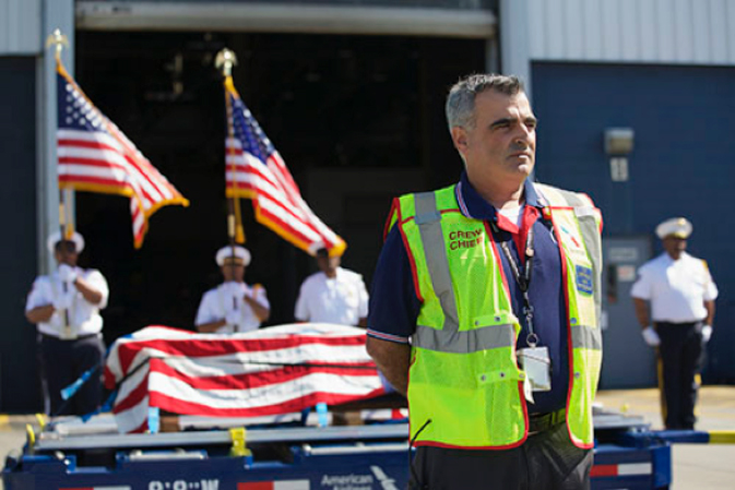An I-beam from the World Trade Center