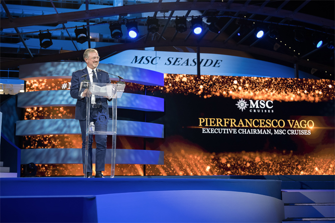 MSC Seaside’s official naming ceremony