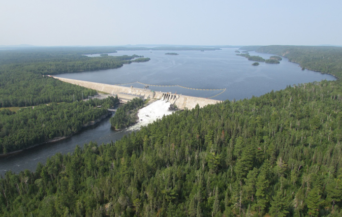 Pine Portage Generating Station on Nipigon River, ON