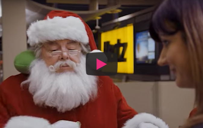 Santa’s sleigh gets a major upgrade in new Hertz holiday video