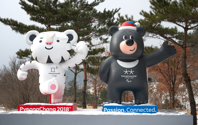 Soohorang and Bandabi, official mascots for the 2018 Winter Olympics - credit sajinnamu