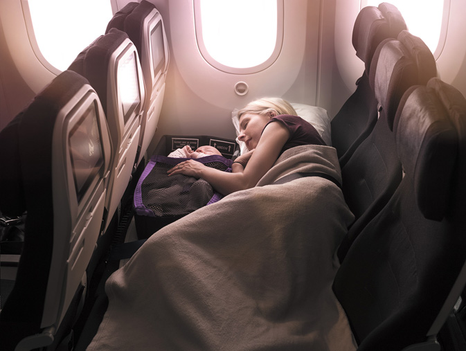 Air NZ Economy Skycouch Infant Pod