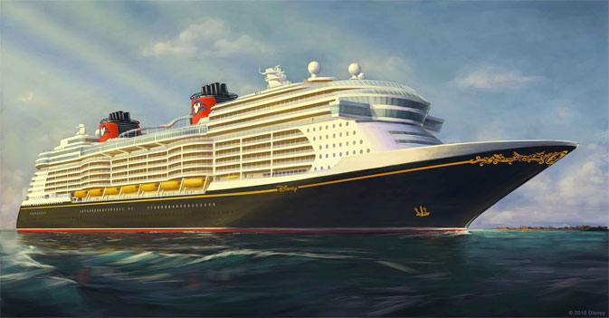 Early look at design for Disney Cruise Line’s next three ships