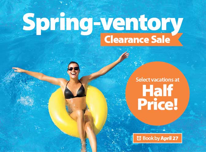 Sunwing’s ‘Spring-ventory’ sale: “All vacations must go”