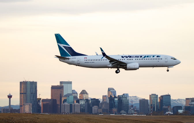A record 2.2 million passengers flew with WestJet in March