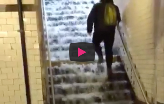 New York dealing with flash floods and the videos are unreal
