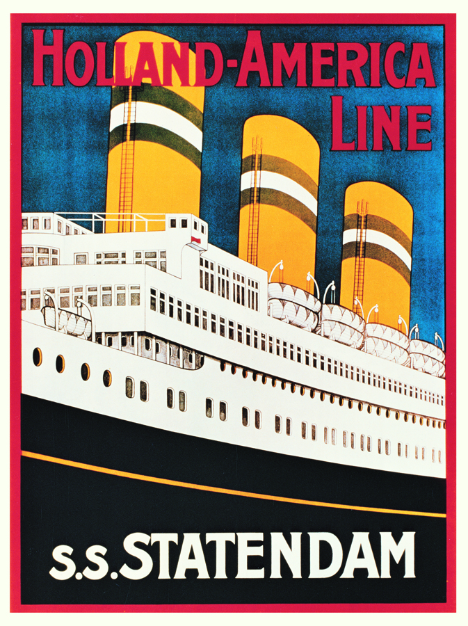 ss Statendam Historical Poster, 1928
