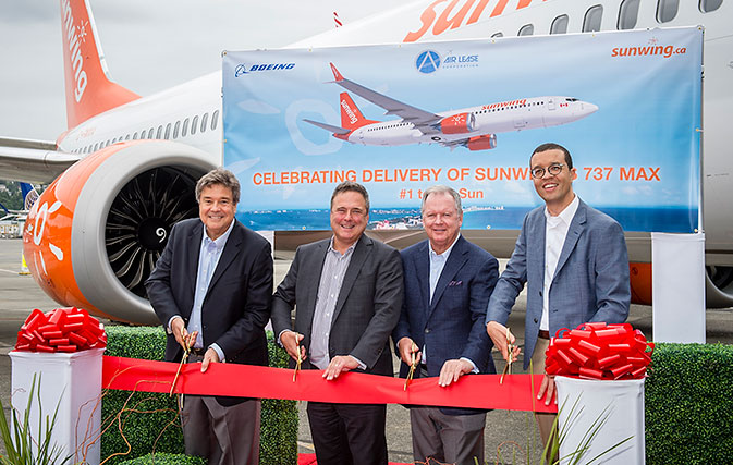 To the MAX: Sunwing Airlines takes delivery of the first of four new B737 MAX 8s