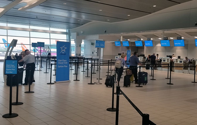 New check-in location at Pearson Airport for Air Transat