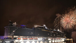 Stars come out for MSC Seaview’s christening in Italy