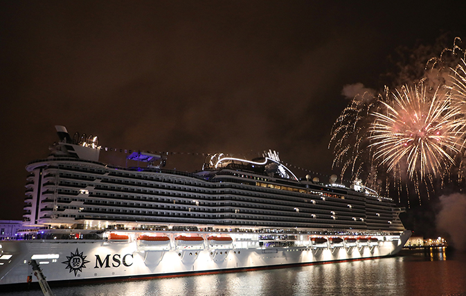 Stars come out for MSC Seaview’s christening in Italy