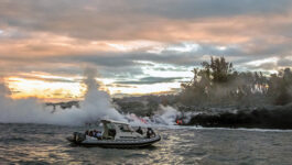 Hawaii volcano boat tours continue after lava injuries