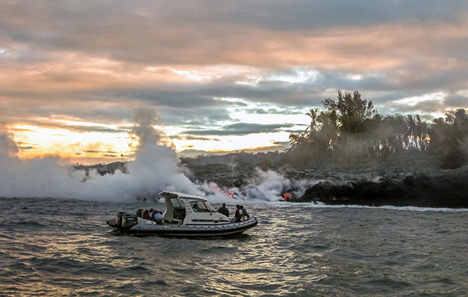 Hawaii volcano boat tours continue after lava injuries