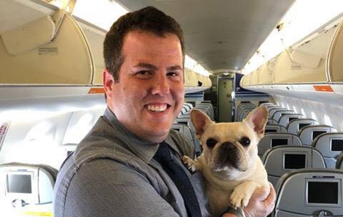 JetBlue to the rescue! Flight attendants save French bulldog during flight