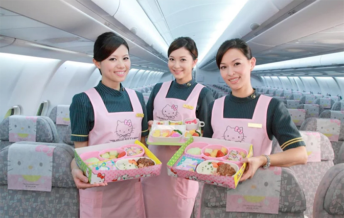 These photos of EVA Air’s Hello Kitty planes make us want to book a flight right now
