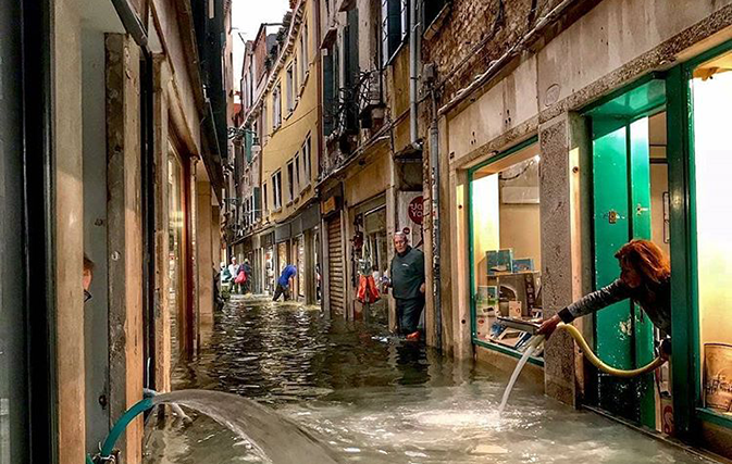 Nearly three-quarters of Venice covered in flood waters