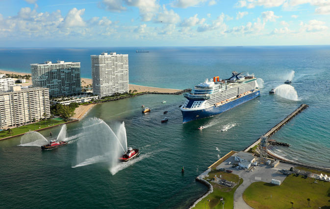 Celebrity Edge sails home to T25 following first transatlantic journey