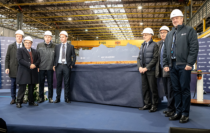 MSC cuts first steel of MSC Seashore, coming in 2021